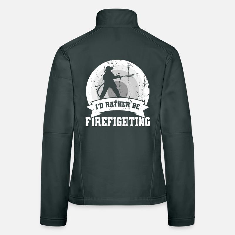 Je préfère être dans le service d’incendie Veste en tissu softshell Femme