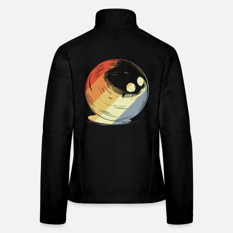 Boule de bowling à l’ancienne Veste en tissu softshell Femme