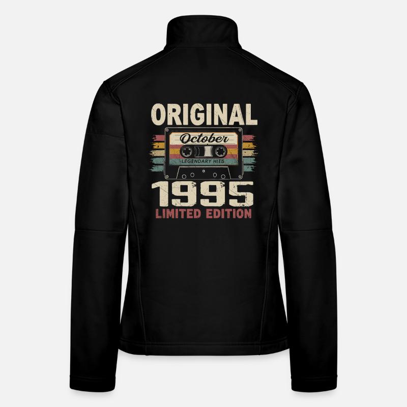 Born in October 1995 | Vintage Gift October 1995 Women's Softshell Jacket