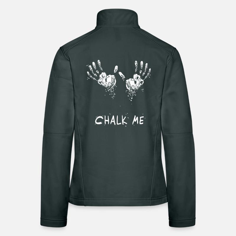 Handprint Chalk Me Daddy - Boulder/ Climbing Pun Women's Softshell Jacket