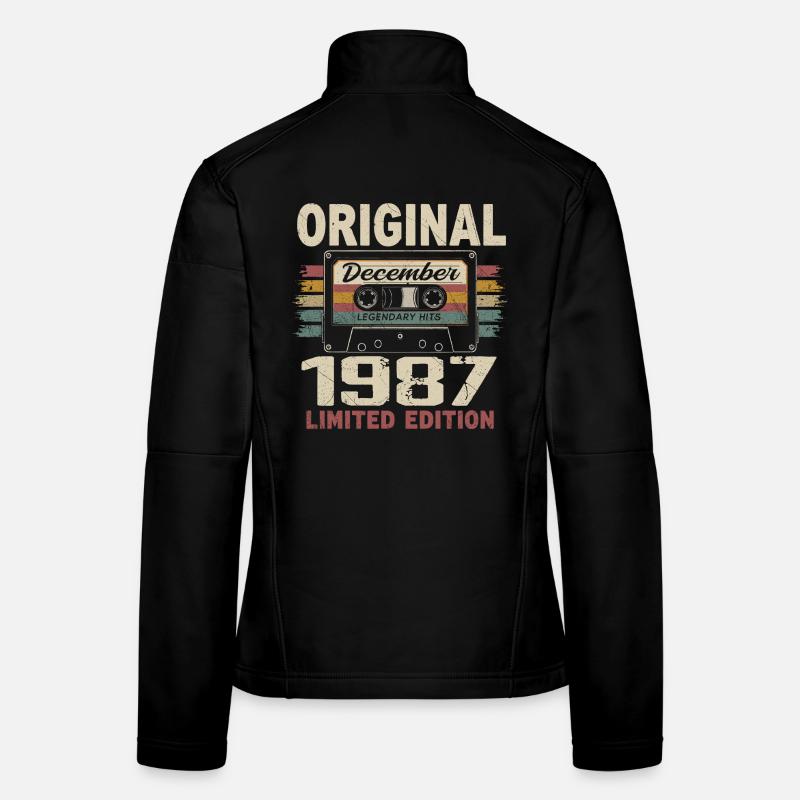 Cadeau D'anniversaire Décembre 1987 Veste en tissu softshell Femme