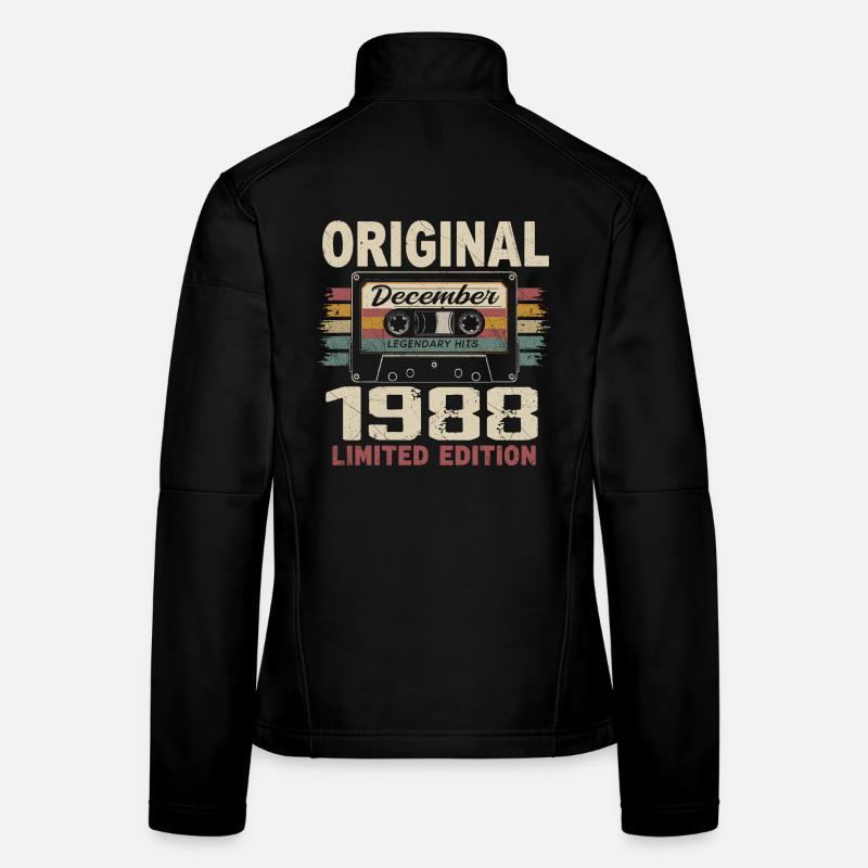 December 1988 Birthday Gift Women's Softshell Jacket