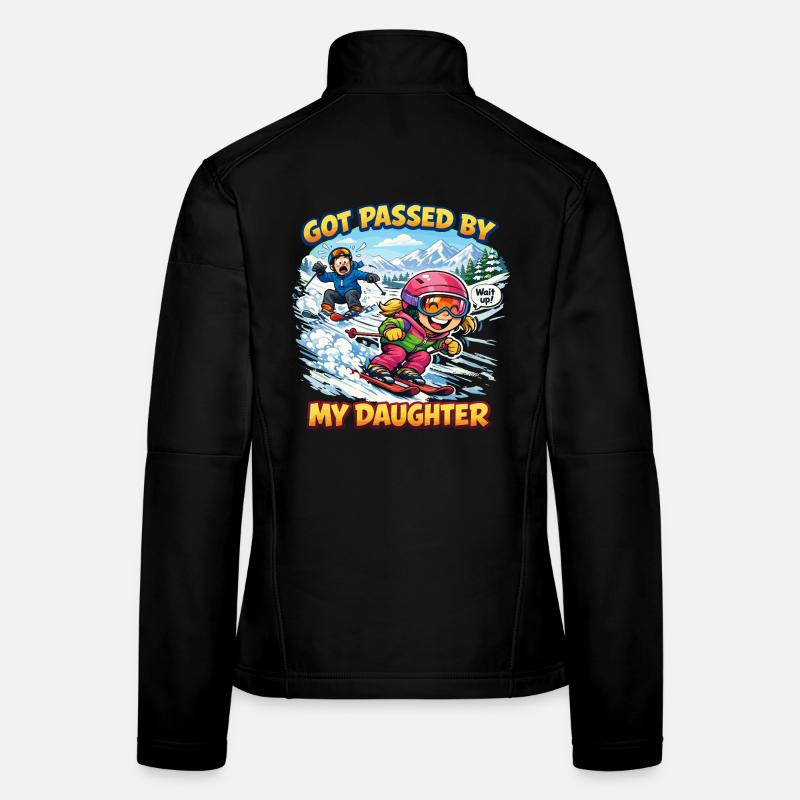 Fun Skiing Family Ski Trip Got Passed Women's Softshell Jacket
