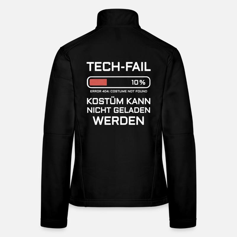 Error 404 Kostüm nicht gefunden Nerd Gamer Party Frauen Softshelljacke
