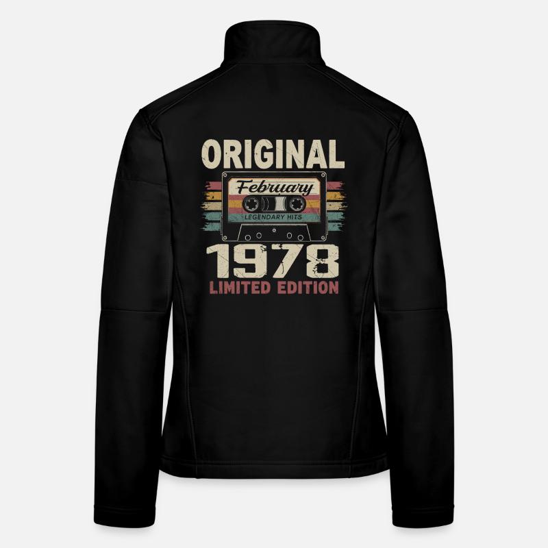 Février 1978, Cadeau d'Anniversaire février 1978 Veste en tissu softshell Femme