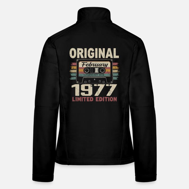 Février 1977, Cadeau d'Anniversaire février 1977 Veste en tissu softshell Femme