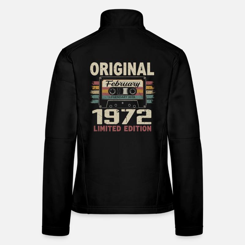 Février 1972, Cadeau d'Anniversaire février 1972 Veste en tissu softshell Femme