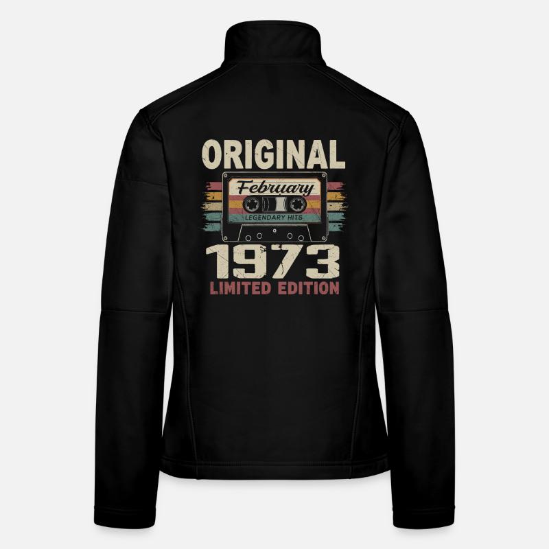 Février 1973, Cadeau d'Anniversaire février 1973 Veste en tissu softshell Femme