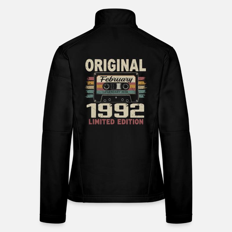Février 1992, Cadeau d'Anniversaire février 1992 Veste en tissu softshell Femme
