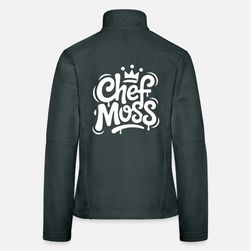 Chef Moss Graffiti Crown Women's Softshell Jacket