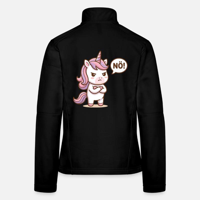 Süßes Einhorn Nö Lustiger Spruch Frauen Softshelljacke