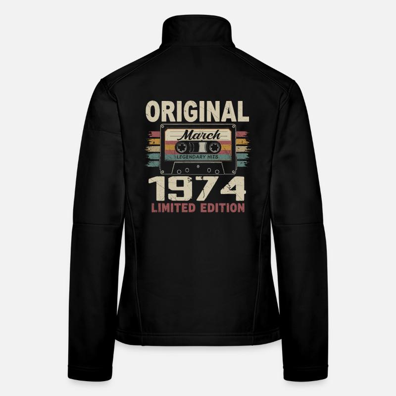 Mars 1974 Vintage mars 1974 Veste en tissu softshell Femme