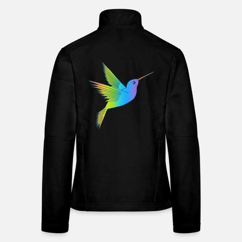 Regenbogenvogel Frauen Softshelljacke