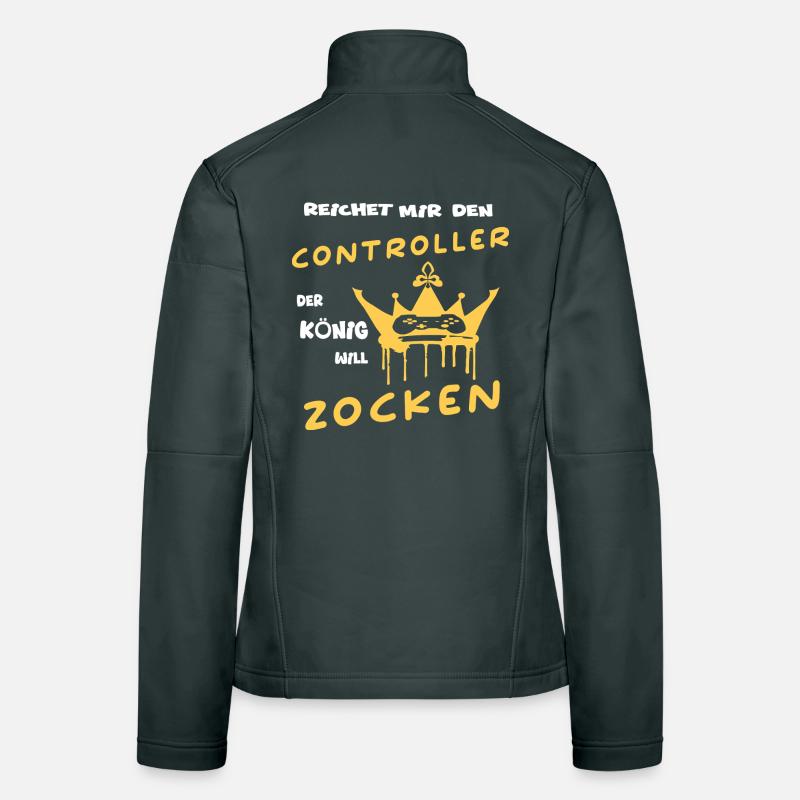 Reichet Mir Den CONTROLLER Der König Will ZOCKEN Frauen Softshelljacke