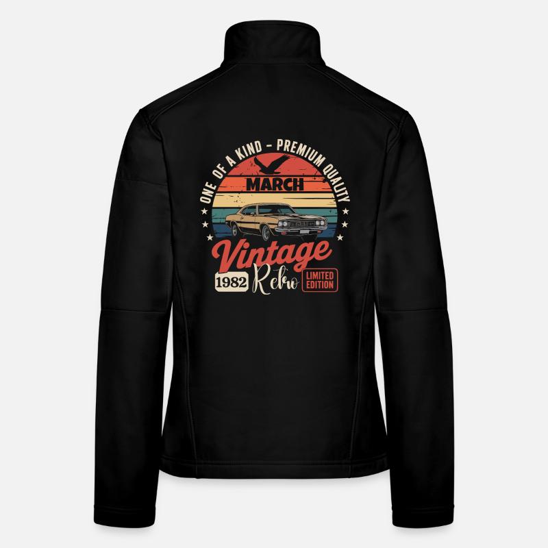 Birthday March 1982 Year Limited Edition 1982 Women's Softshell Jacket