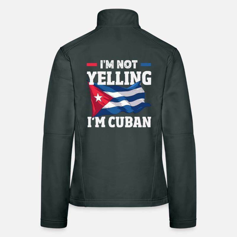 Cuba Pride & Home - Design du drapeau de Cuba Veste en tissu softshell Femme