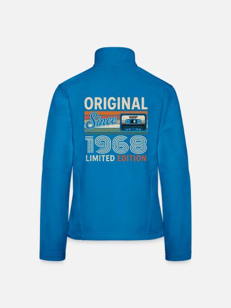 Jahrgang 1975 Legende Retro Geburtstag 1968 - Frauen Softshelljacke - Schwarz - Hinten