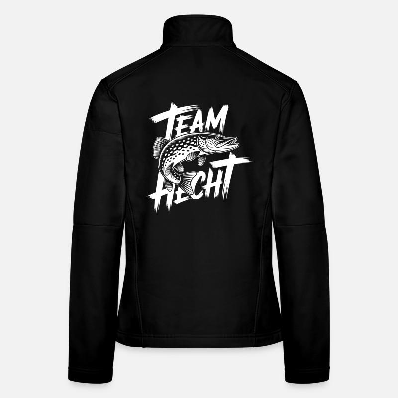 Raubfisch Hecht Frauen Softshelljacke