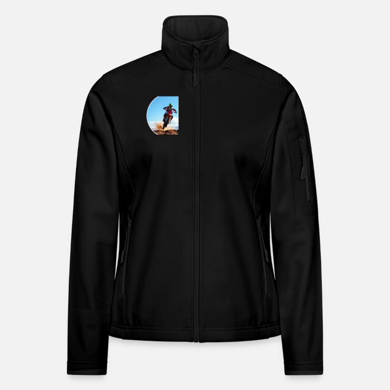 Motocross colour logo - Light Grey Women's Softshell Jacket