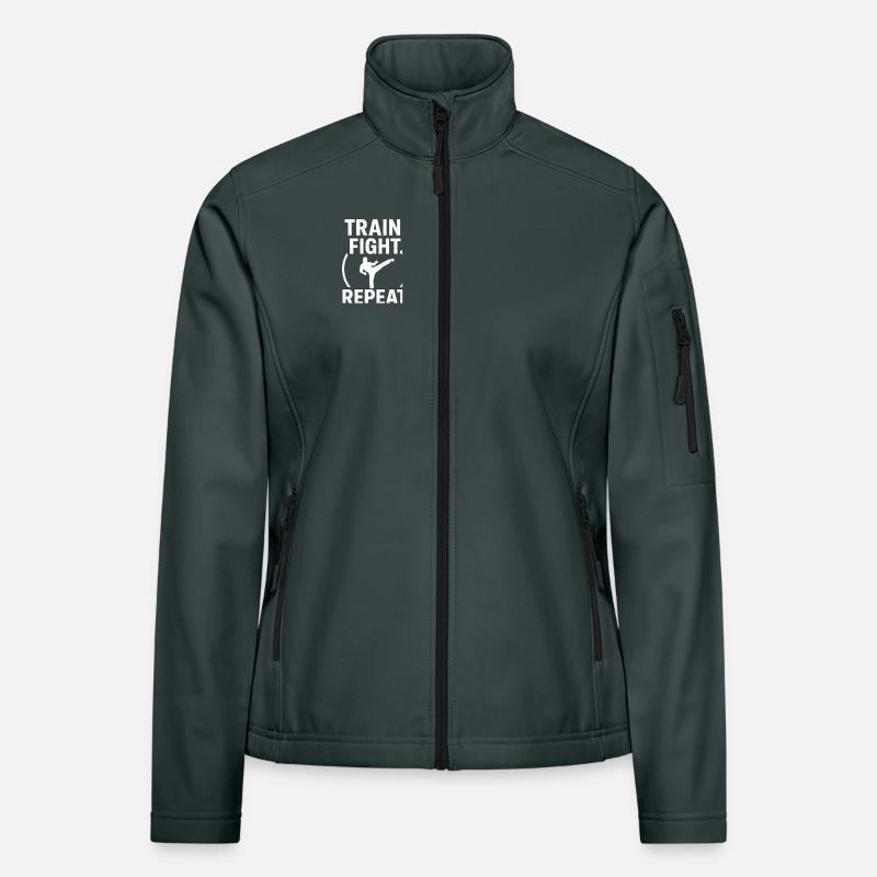 Train Fight Repeat Women's Softshell Jacket