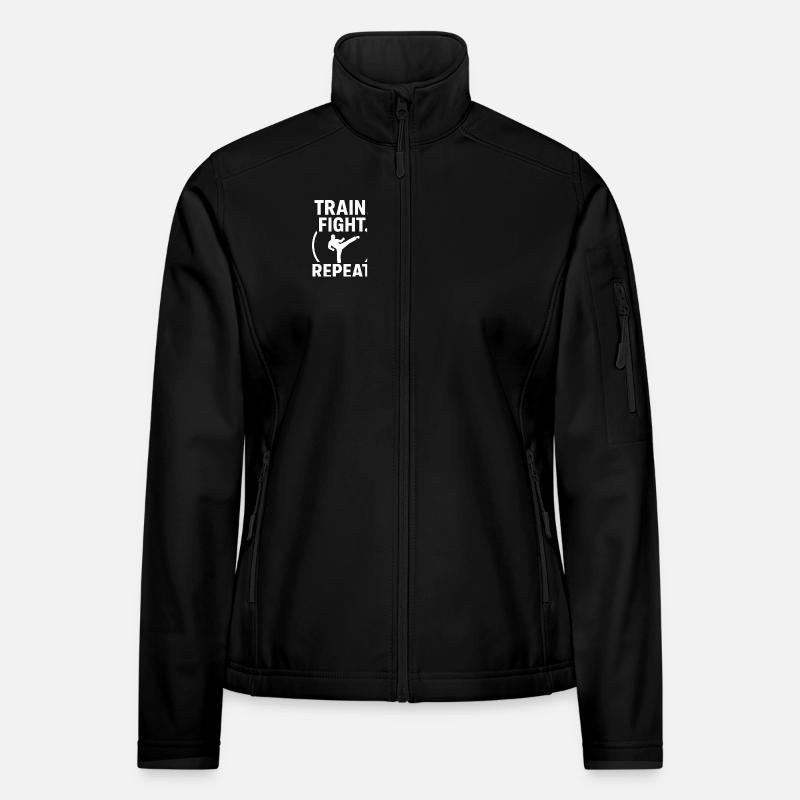 Train Fight Repeat Frauen Softshelljacke