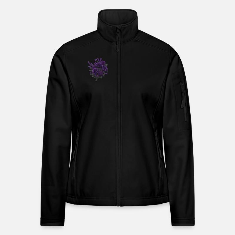 FLEUR DE VIOLETTE Veste en tissu softshell Femme