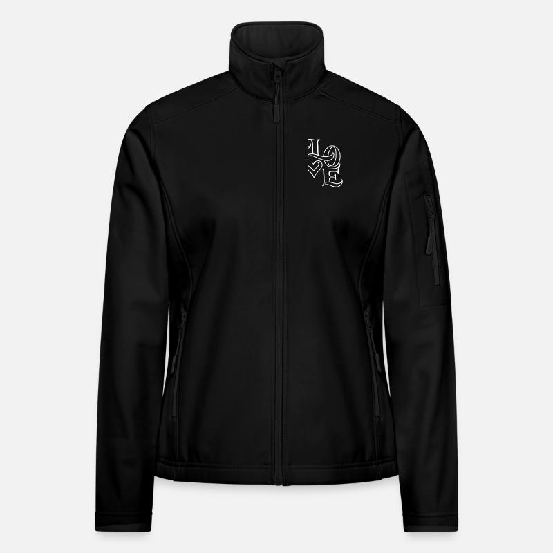 amour Veste en tissu softshell Femme