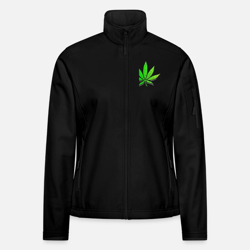 Cannabis weed Cannabis leaf stoned stoner stoner Women's Softshell Jacket