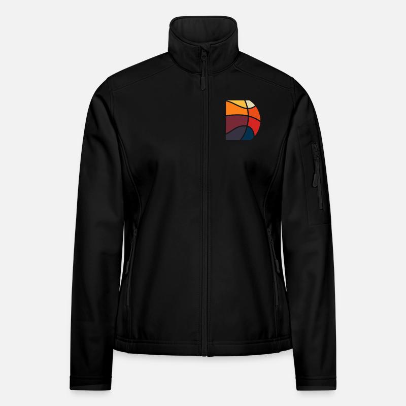 Colorful Abstract Energy Design - Women's Softshell Jacket - black