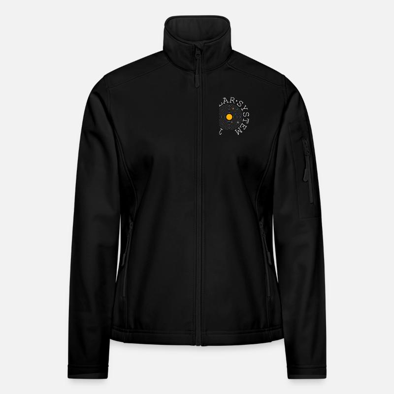 The Solar System (white) Frauen Softshelljacke