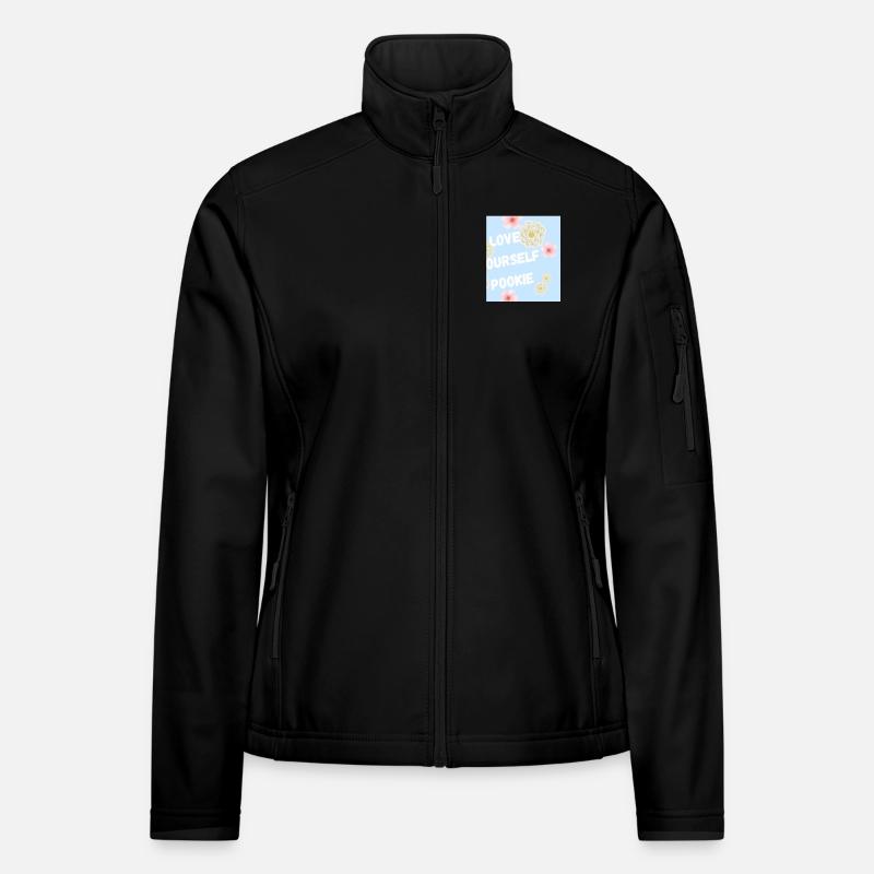 Liebe Dich Selbst Pookie Design - Frauen Softshelljacke - Schwarz