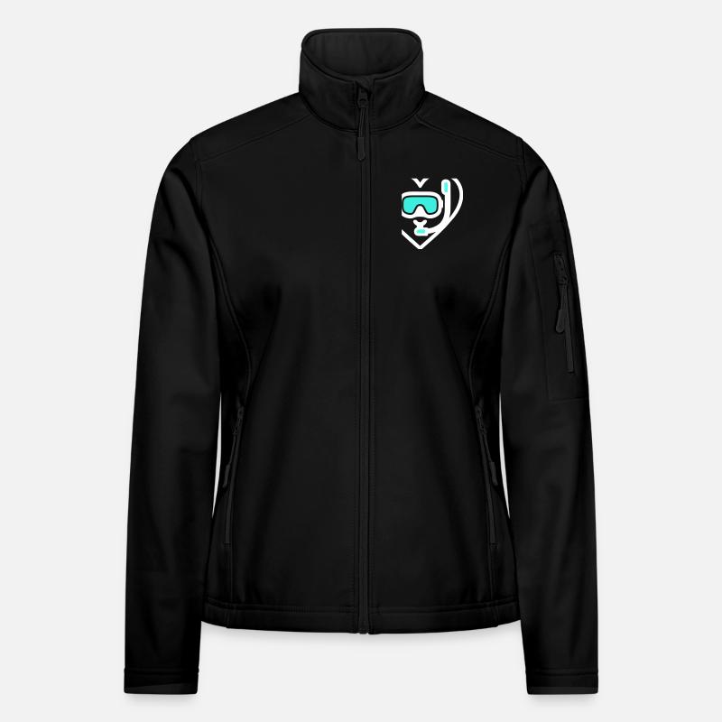 Plongée cardiaque – Ocean Lover Design Veste en tissu softshell Femme