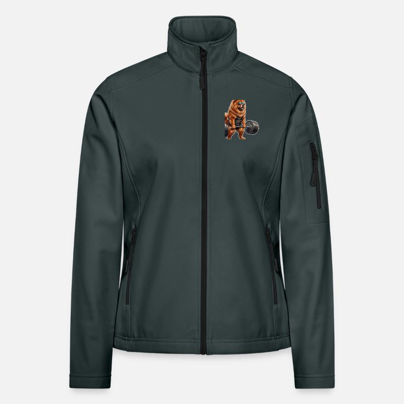 Chow Chow Bodybuilding Veste en tissu softshell Femme
