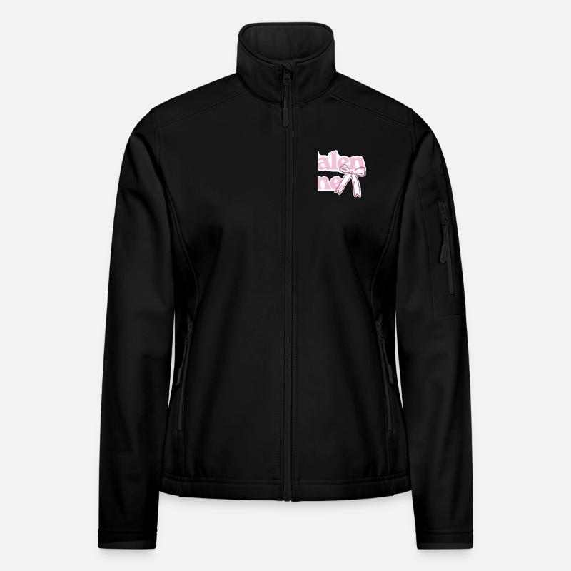 Valentine Bow Pink - Women's Softshell Jacket - black