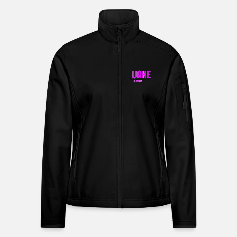 Fête Éveillée Néon Rose Veste en tissu softshell Femme