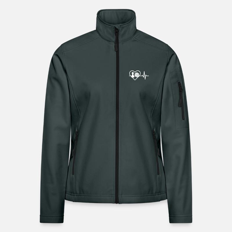 Elegant Hearts and Queens Game Pattern Women's Softshell Jacket