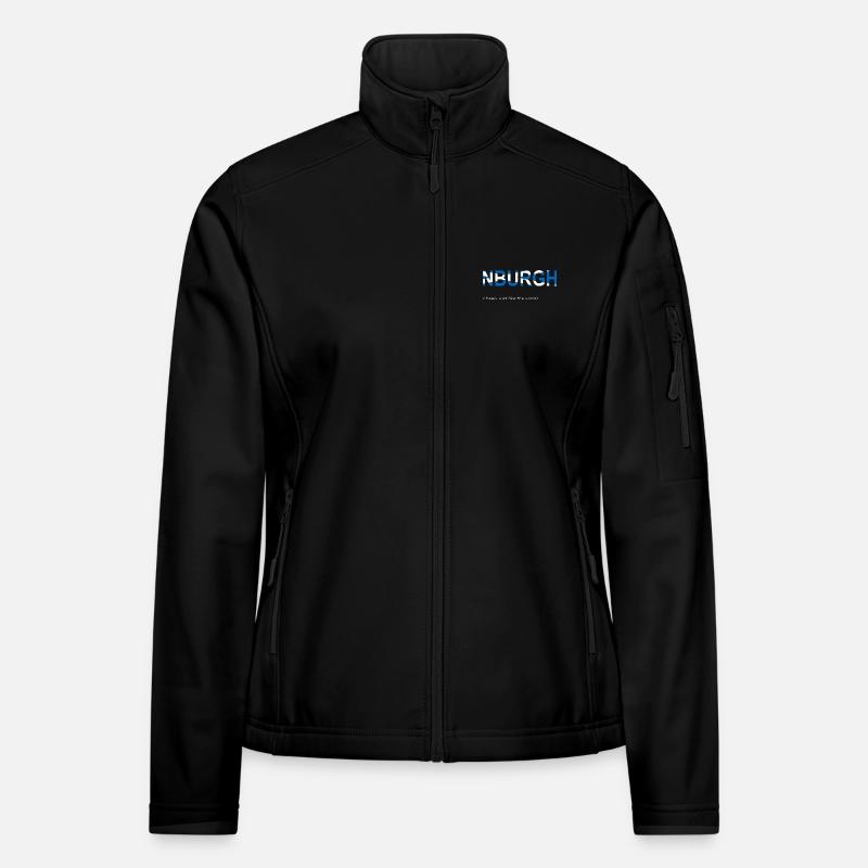 Edinburgh Humorous Word Art Design Women's Softshell Jacket