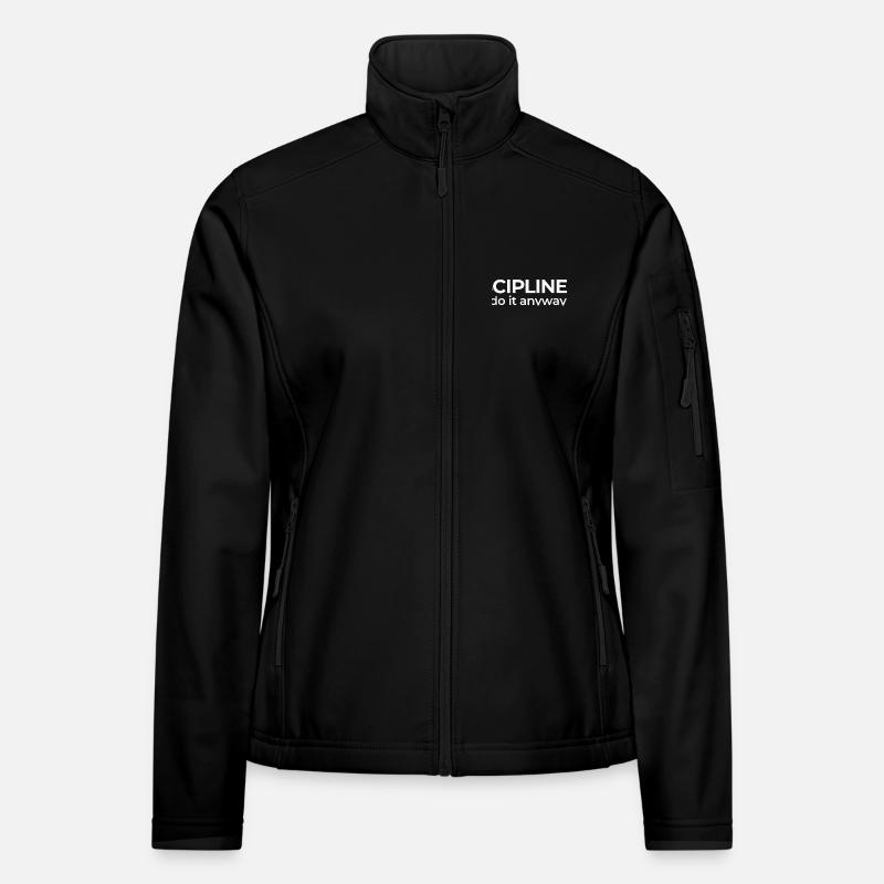 Discipline – Chest Logo Shirt - Frauen Softshelljacke - Schwarz