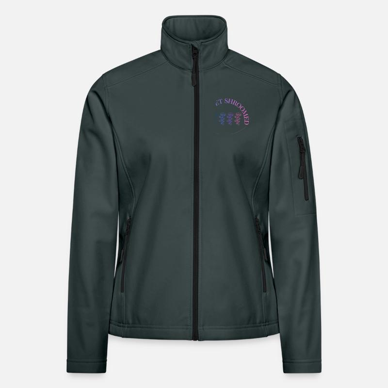 Hymne du Dégradé des Champignons Veste en tissu softshell Femme