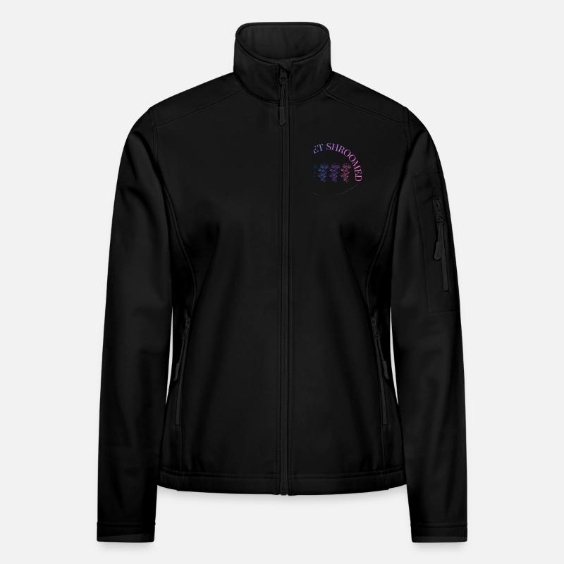 Hymne du Dégradé des Champignons Veste en tissu softshell Femme
