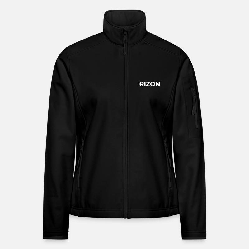 Horizon blanc Veste en tissu softshell Femme