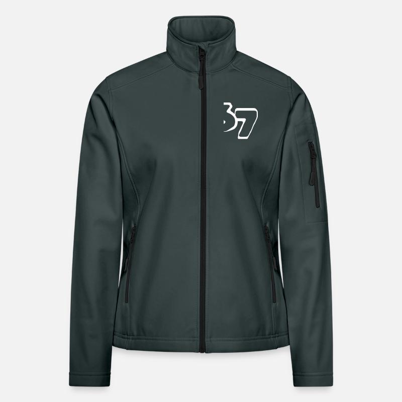 67 « six sept » tirés Veste en tissu softshell Femme