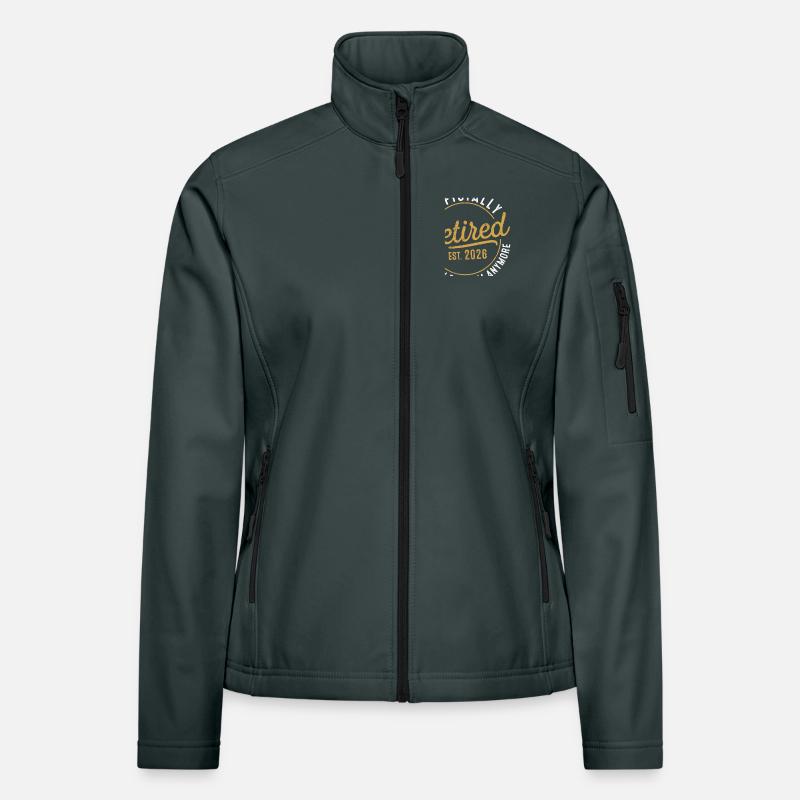 Funny Retired 2026 Not My Problem Anymore   Women's Softshell Jacket