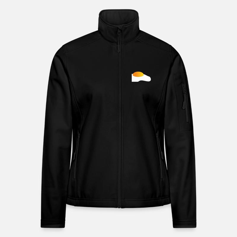Spiegelei Minimal-Icon Gelborange Frauen Softshelljacke