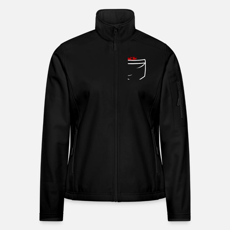 Poches de crabe Veste en tissu softshell Femme