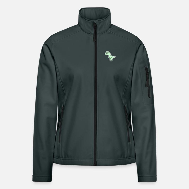 dinosaure Veste en tissu softshell Femme