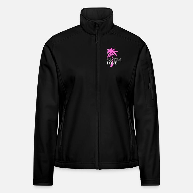Mallorca - Frauen Softshelljacke - Schwarz