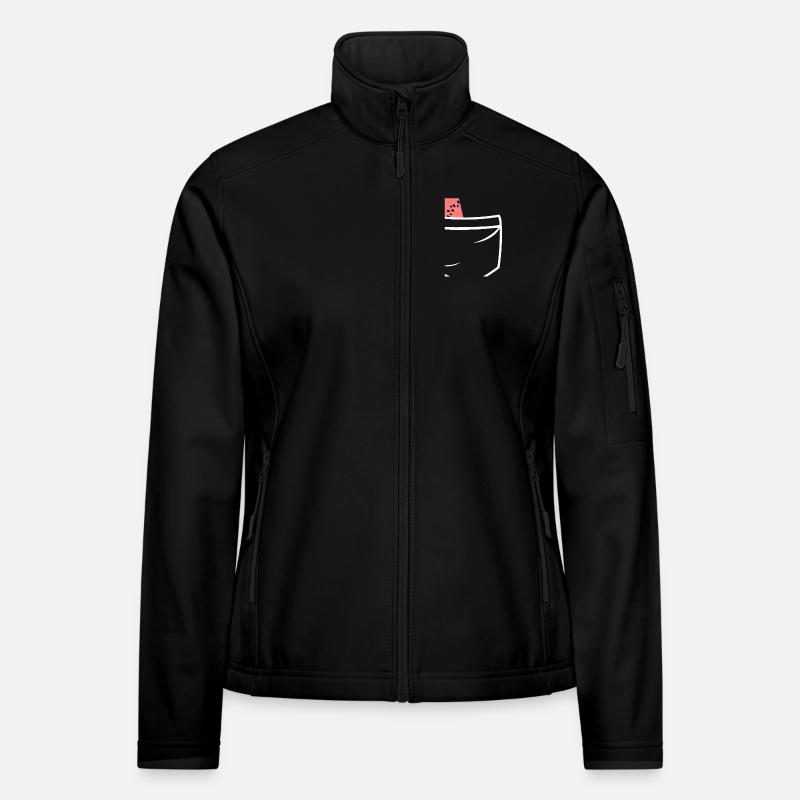 Watermelon pockets - Women's Softshell Jacket - black