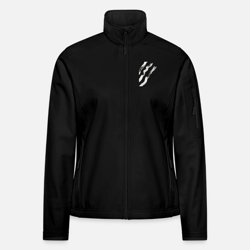 Streifen abstrakt Frauen Softshelljacke
