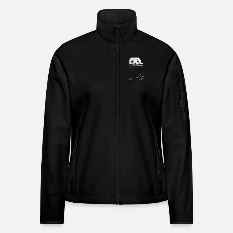 Phoque Veste en tissu softshell Femme